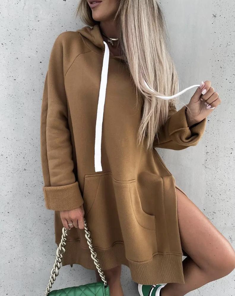 Women's Crew Neck Pullover Hoodie